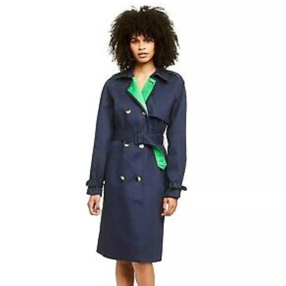 3.1 Phillip Lim for Target  Navy/Green Trench Coat